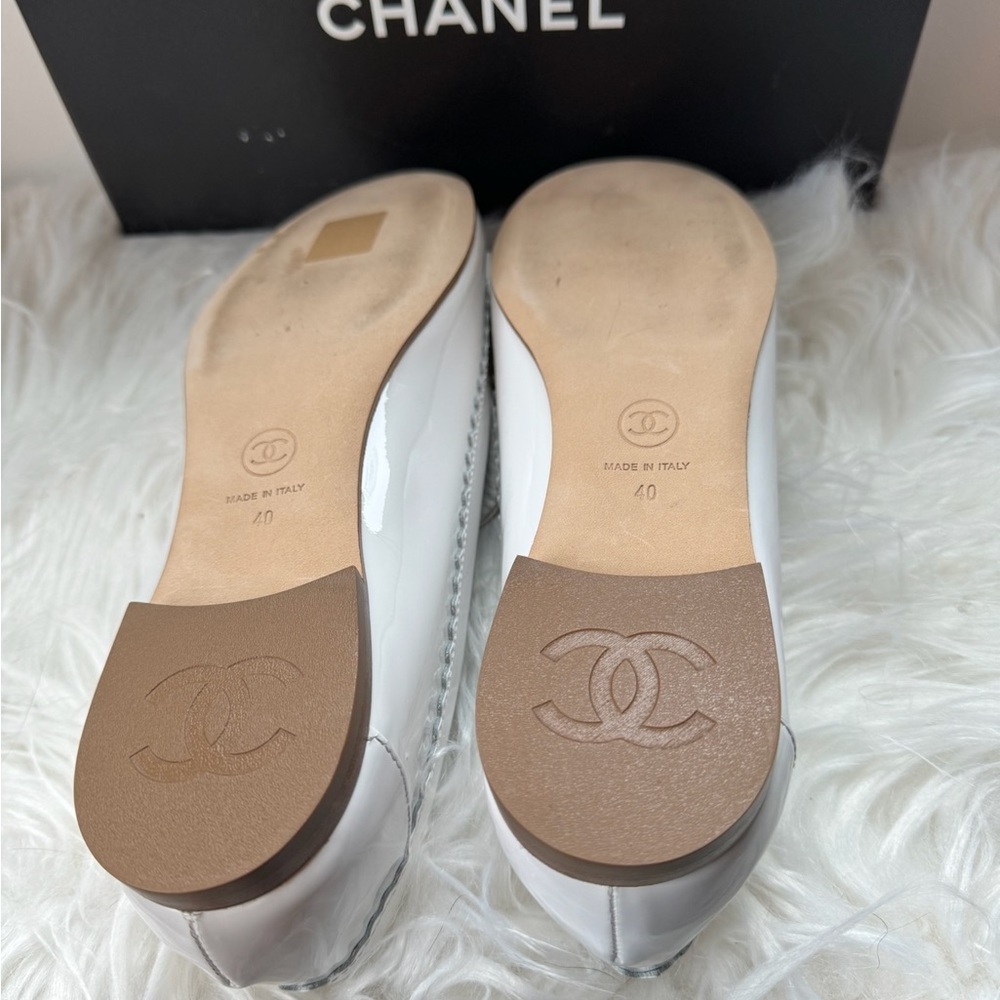 Chanel White Loafers - Picture 5 of 5